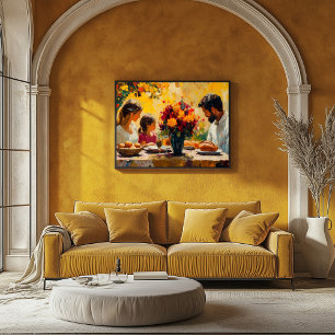 Fauvist Family Gathering - Vibrant and Warm Poster