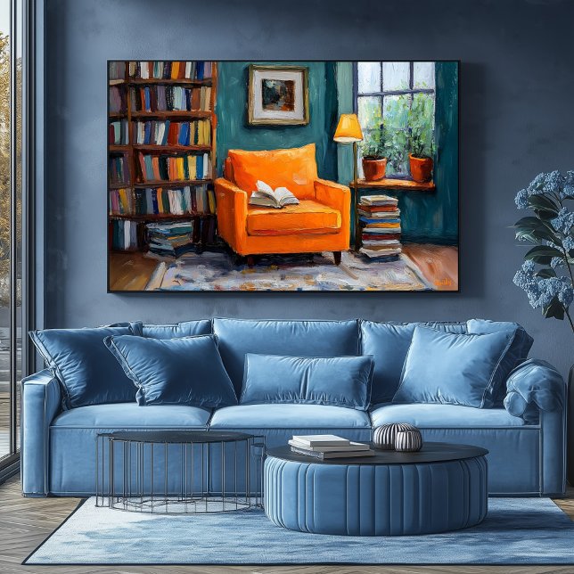 Fauvist Reading Nook Art – Customisable Cosy Home  Poster (Creator Uploaded)