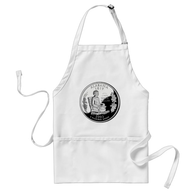Faux Alabama State Quarter Spirit of Courage Standard Apron (Front)