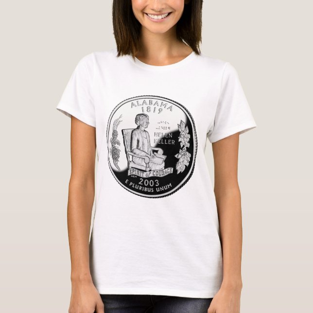Faux Alabama State Quarter Spirit of Courage T-Shirt (Front)