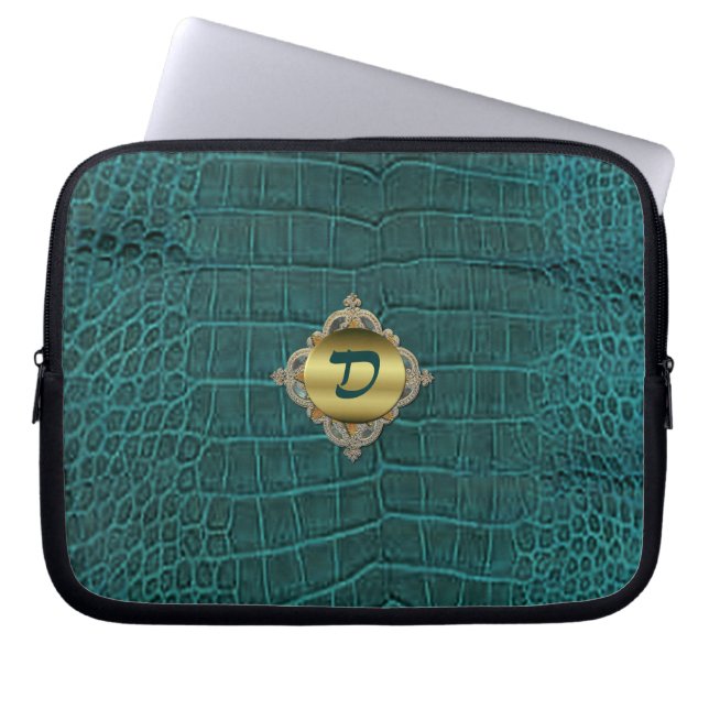 Faux Alligator Electronics Bag (Front)