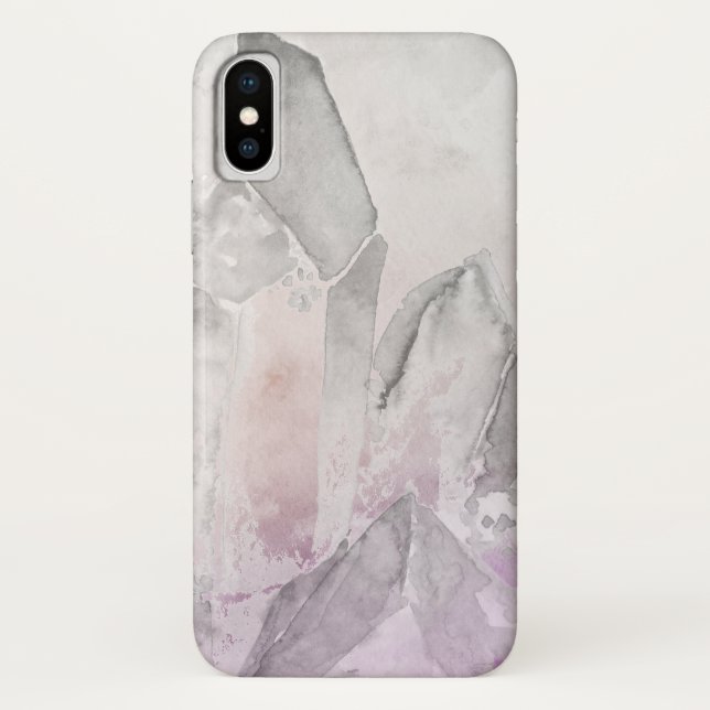 *~* Faux Amethyst Chakra Crystal Healing Energy Case-Mate iPhone Case (Back)