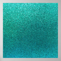 Faux Aqua Teal Turquoise Blue Glitter Background