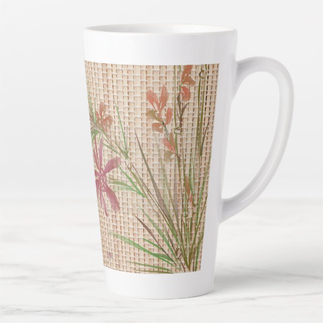Faux Bamboo Original Art Latt Mug (Right)