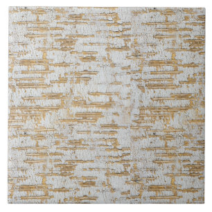 Faux Birchbark  Ceramic Tile