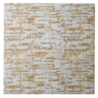 Faux Birchbark  Ceramic Tile