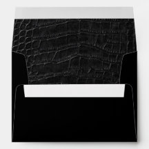 Faux Black Alligator Crocodile Leather Skin