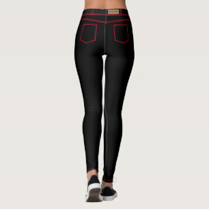 Faux Black Jeans Leggings