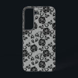 Faux Black Lace Fishnet Samsung Galaxy Case<br><div class="desc">Samsung Galaxy Cases or iPhone Cases with Faux Black Lace Roses Fishnet - Romantic Elegant Flowers and Leaves Modern Gift - Choose / add your favourite background colour. You can also add your text / name. Resize and move or remove / add element - image / text with customisation tool....</div>