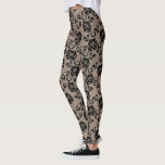 Faux Black Lace Leggings<br><div class="desc">Custom Colour - Personalised Romantic Leggings with Faux Black Lace Fishnet Modern Design - or Choose / add your favourite background colour ! You can also add your text / name ! Resize and move or remove / add element / text / image with Customisation tool. Design by MIGNED. Please...</div>