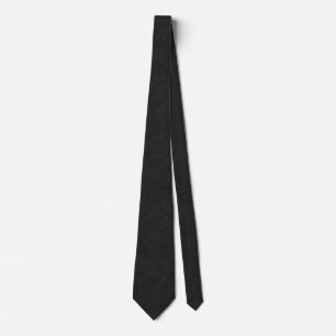 Faux Black Leather Tie