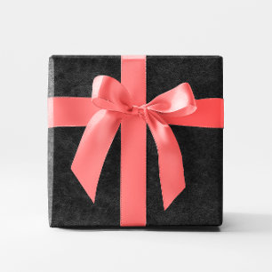 Faux Black Leather Wrapping Paper