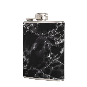 Faux Black Marble Stone Flask Modern Design