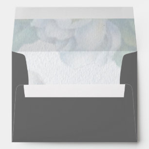 Faux Blue Foil Confetti Elegant Sparkles Envelope
