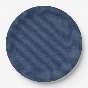 Faux Blue Jeans Paper Plates - Customisable