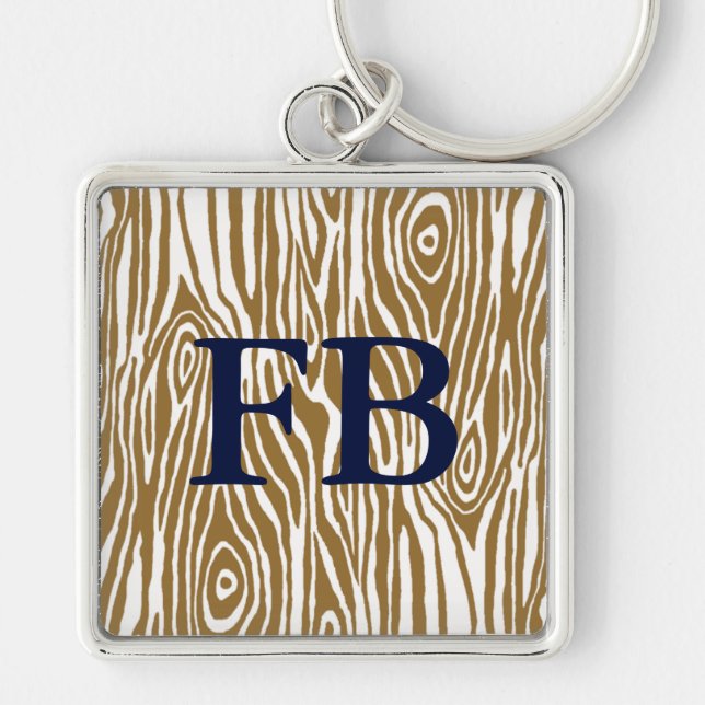 Faux Bois Key Ring (Front)