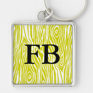 Faux Bois Key Ring