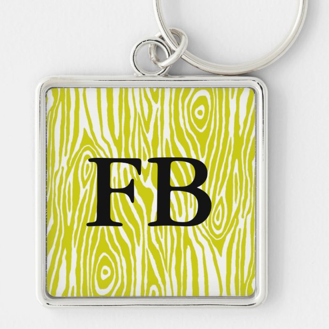 Faux Bois Key Ring (Front)