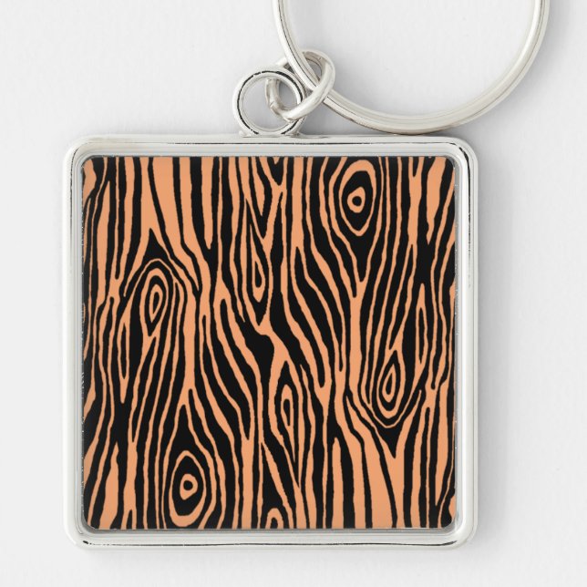 Faux Bois Key Ring (Front)