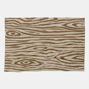 Faux Bois - Wood Grain Design Tea Towel