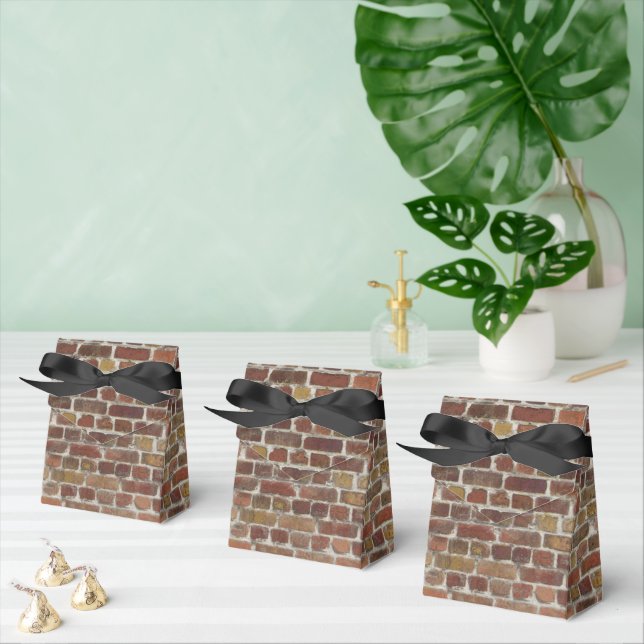 faux brick pattern party  favour box (Multiple)