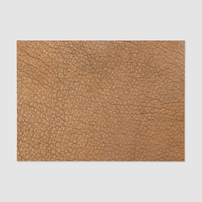 Faux Brown Alligator Leather Print Tissue Paper (Front)