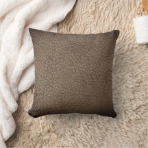 Faux Brown Animal Leather Print Crocodile