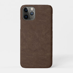 Faux Brown Leather iPhone 11 Pro Case