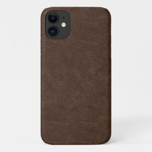 Faux Brown Leather iPhone 11 Case