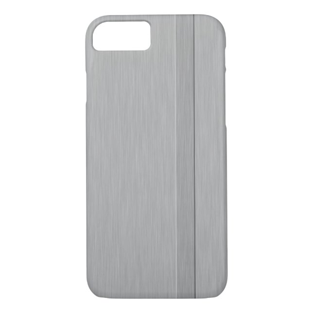 Faux Brushed Metal with Raised Stripe Case-Mate iPhone Case (Back)