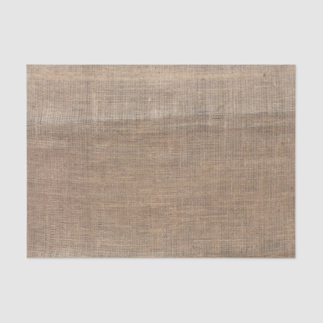 Faux Burlap Modern Boho Style Tissue Paper (Front)
