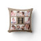 Faux Burlap Monogram with 8 Family Photos