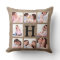 Faux Burlap Monogram with 8 Family Photos
