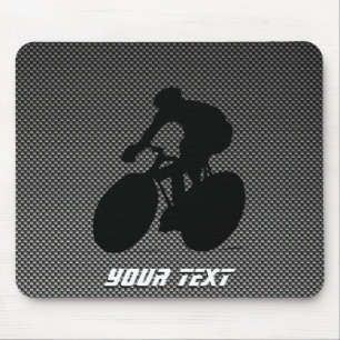 Faux Carbon Fibre Cycling Mouse Pad