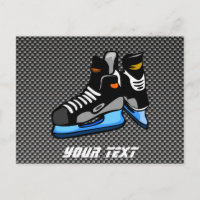 Faux Carbon Fibre Hockey Skates