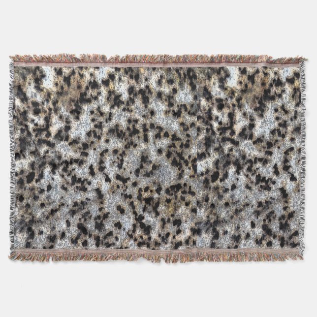 Faux Cheetah Spot Design- Throw Blanket (Front)