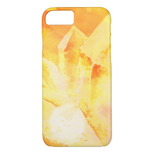 *~* Faux Citrine Crystal Healing Energy Chakra iPhone 8/7 Case