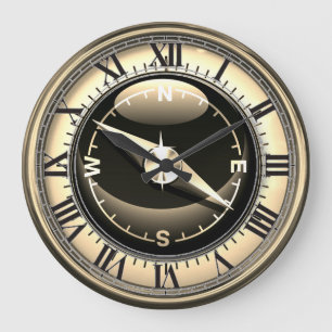 Faux Compass Clock