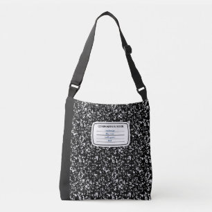 Faux Composition Book Crossbody Bag