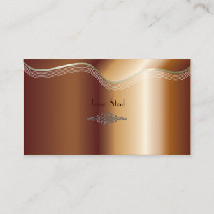 Faux copper business cards