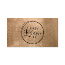Faux Copper Gold Foil Your Logo