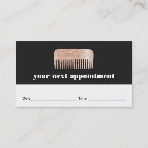 Faux Copper Sequin Comb Hair Salon Appointment