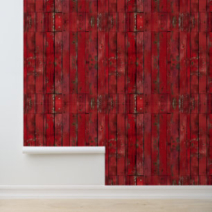 Faux Country wood pattern tiled Wallpaper