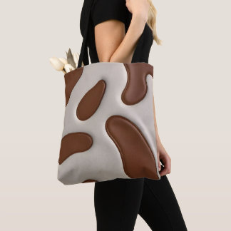 Faux Cow Leather Modern Luxury Elegant Collection Tote Bag