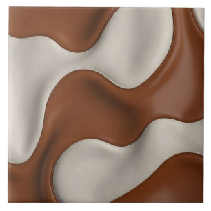 Faux Cow Leather Popular Luxury Elegant Collection Ceramic Tile