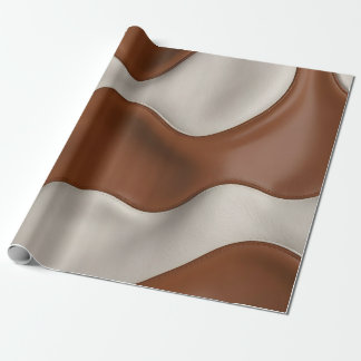 Faux Cow Leather Popular Luxury Elegant Collection Wrapping Paper