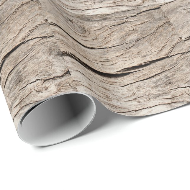 Faux Cracked Tree Bark Wrapping Paper (Roll Corner)