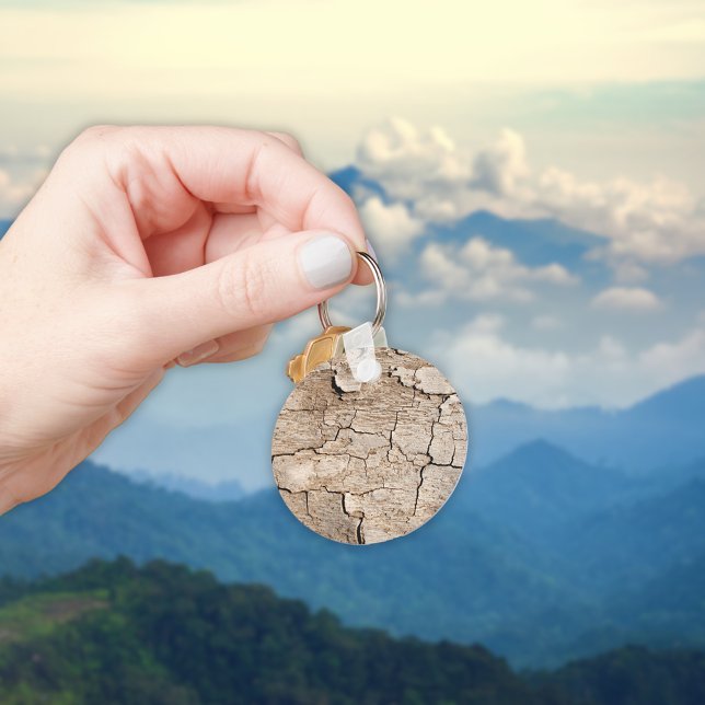 Faux Cracked Wood Key Ring (Creator Uploaded)