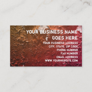Faux Crackle Peeling Paint Vintage Grunge Design Business Card