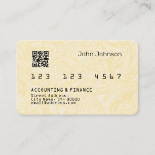 Faux credit or debit card look pale wood pattern